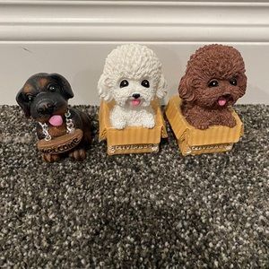 Cute dog figurines